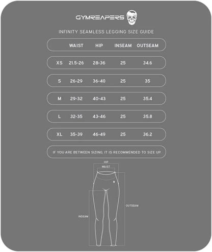 Gymreapers Infinity Seamless Workout Leggings for Women High Waist Seamless Leggings for Exercise Running Active Yoga Pants