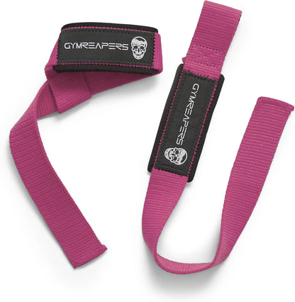 Gymreapers Lifting Wrist Straps for Weightlifting, Bodybuilding, Powerlifting, Strength Training, & Deadlifts - Padded Neoprene with 18" Cotton