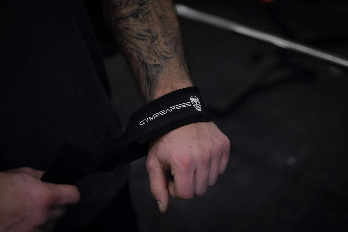Gymreapers Lifting Wrist Straps for Weightlifting, Bodybuilding, Powerlifting, Strength Training, & Deadlifts - Padded Neoprene with 18" Cotton