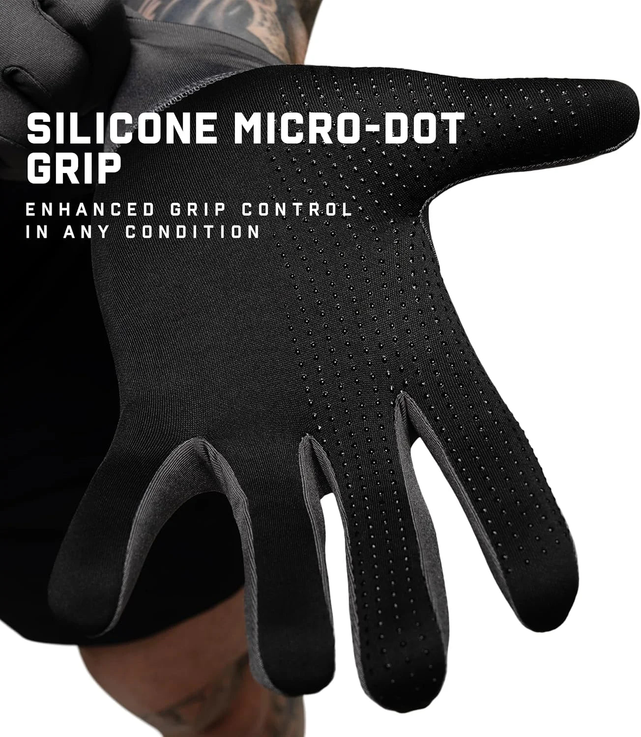 Gymreapers Running Gloves for Men & Women - Lightweight Touch Screen Sensitive Thermal Warm for Cold Weather, Cycling, Biking, Training, Running, Outdoor Sports & Workouts