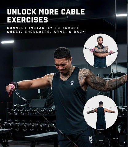 Gymreapers GripLink Lifting Straps – Heavy Duty D-Ring Weight Lifting Wrist Straps with Anti-Slip Silicone Grip Beads, Adjustable Support for Deadlifts, Powerlifting, Cable Machines & Gym Training