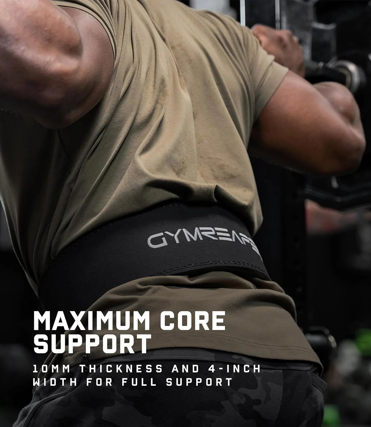 Gymreapers 10MM Lever Weightlifting Belt Leather Adjustable Heavy Duty Buckle Belt, IPF Approved for Powerlifting, Weightlifting, and Strength Training