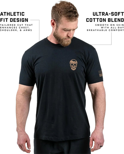Gymreapers Valor Moisture Wicking T-Shirts for Men - Short Sleeve Workout Gym Shirts - Running Athletic Tees & Dry Fit Tshirt