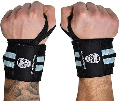 Gymreapers Weightlifting Wrist Wraps (IPF Approved) Professional Quality Wrist Support with Heavy Duty Thumb Loop - Best Wrap for Powerlifting Competition, Strength Training, Bodybuilding