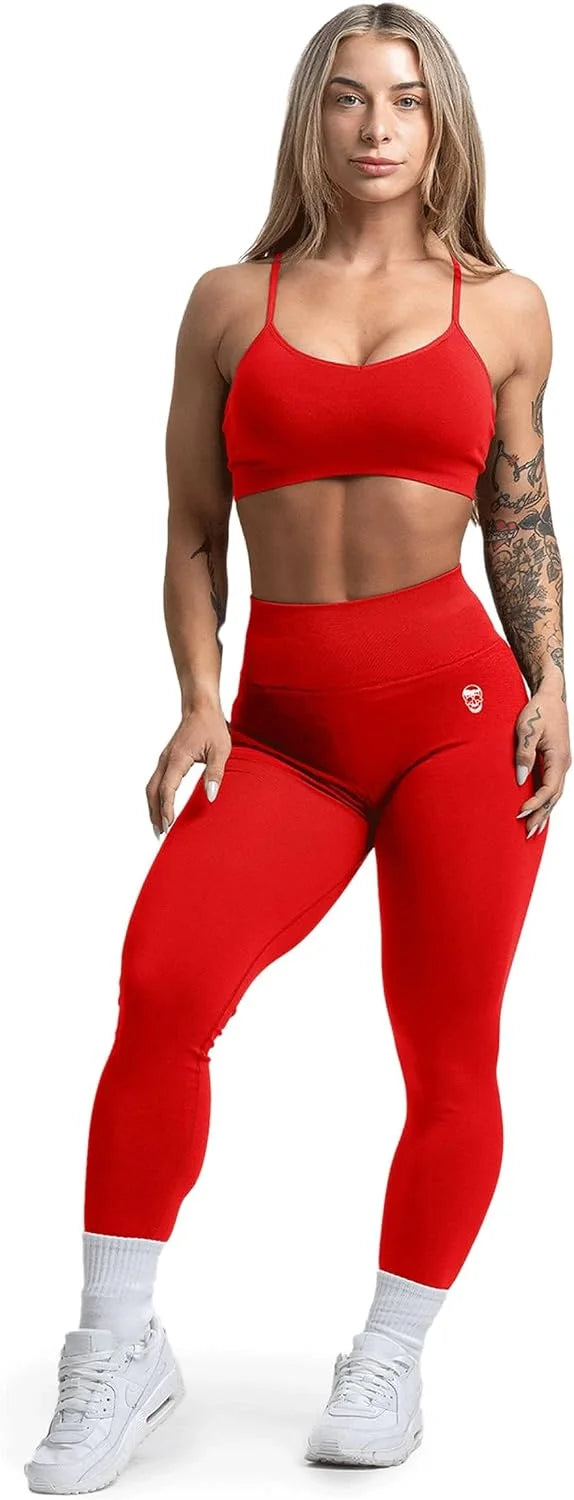 Gymreapers Seamless Sports Bra for Women - Wireless Compression Padded Supportive Bras for Gym, Yoga, & Fitness