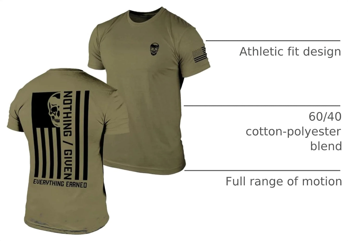 Gymreapers Valor Moisture Wicking T-Shirts for Men - Short Sleeve Workout Gym Shirts - Running Athletic Tees & Dry Fit Tshirt