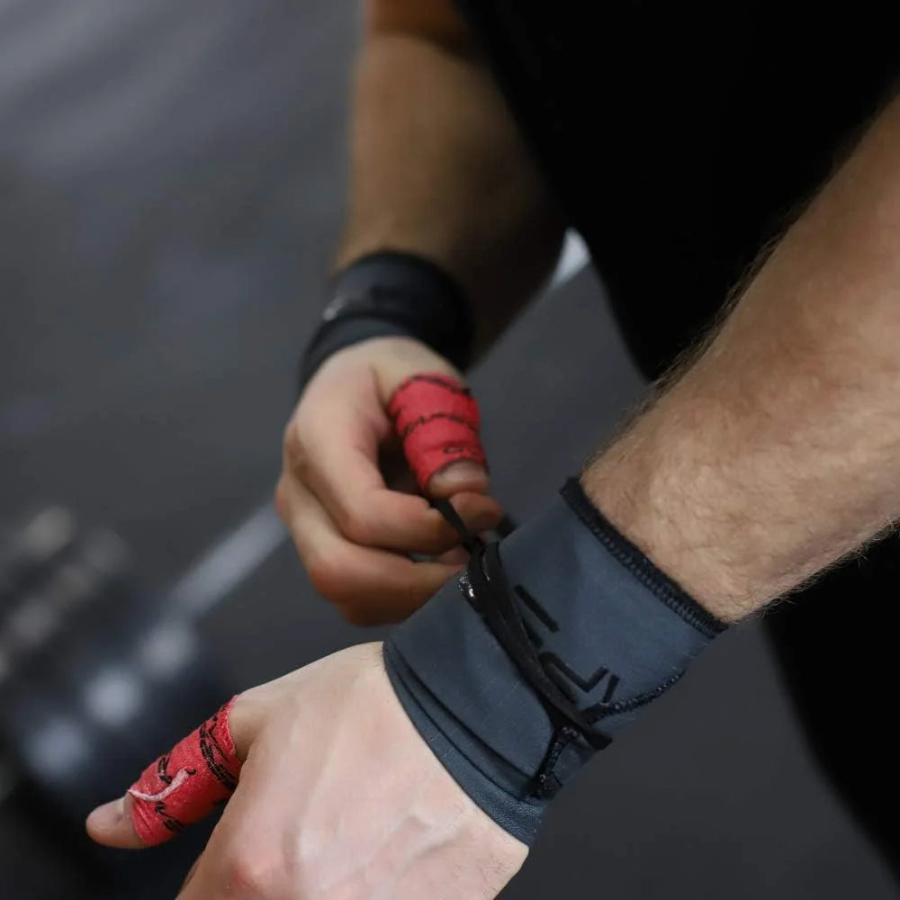 Gymreapers Weightlifting Adhesive Thumb Tape, Stretchy Athletic Tape Grip & Protection for Olympic Lifting, Cross Training, Powerlifting, Hookgrip