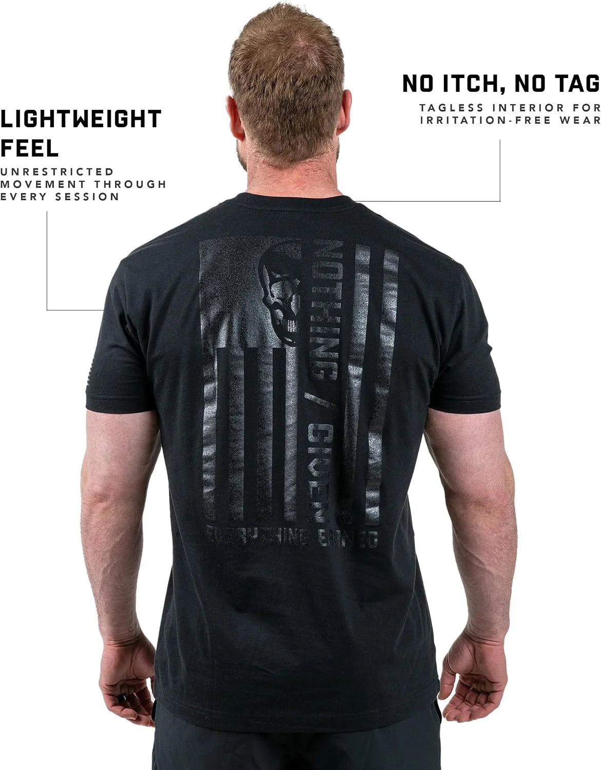 Gymreapers Valor Moisture Wicking T-Shirts for Men - Short Sleeve Workout Gym Shirts - Running Athletic Tees & Dry Fit Tshirt