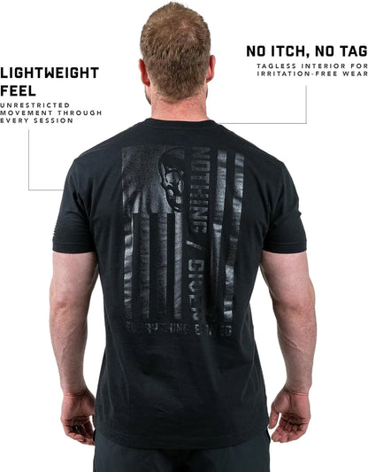 Gymreapers Valor Moisture Wicking T-Shirts for Men - Short Sleeve Workout Gym Shirts - Running Athletic Tees & Dry Fit Tshirt