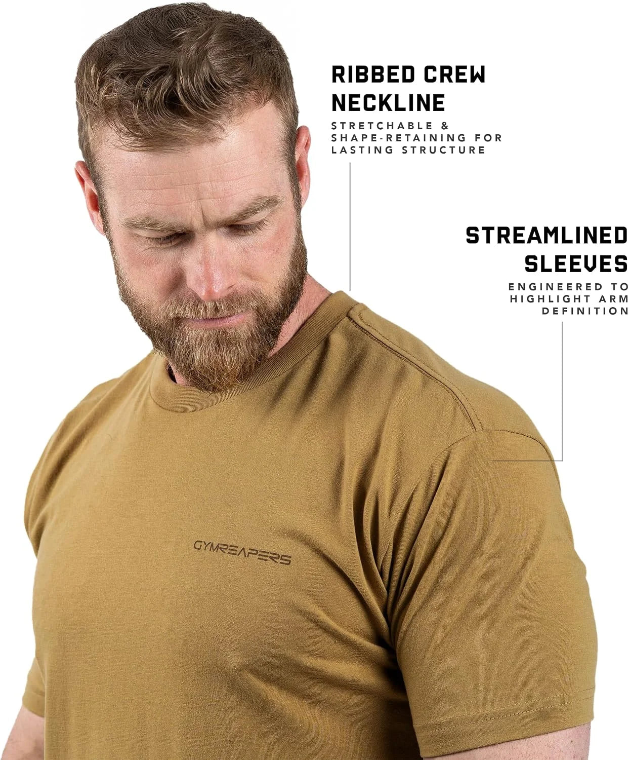 Gymreapers American Reaper Moisture Wicking T-Shirts for Men - Workout Gym Shirts - Running Athletic Tees & Dry Fit Tshirt