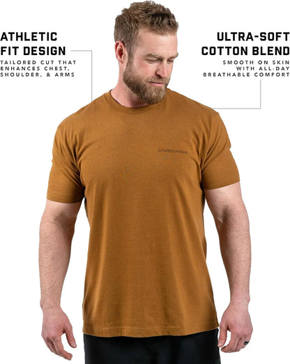 Gymreapers American Reaper Moisture Wicking T-Shirts for Men - Workout Gym Shirts - Running Athletic Tees & Dry Fit Tshirt