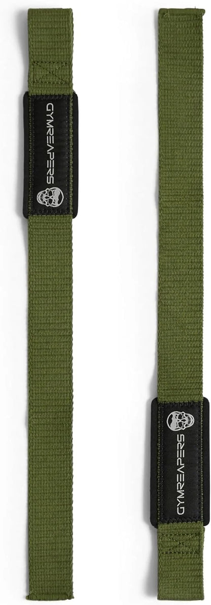 Gymreapers Lifting Wrist Straps for Weightlifting, Bodybuilding, Powerlifting, Strength Training, & Deadlifts - Padded Neoprene with 18" Cotton