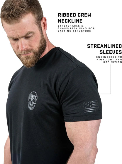 Gymreapers Valor Moisture Wicking T-Shirts for Men - Short Sleeve Workout Gym Shirts - Running Athletic Tees & Dry Fit Tshirt