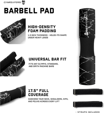 Gymreapers Barbell Squat Pad - Protective Bridge Pad For Hip Thrust, Squats, Lunges - Hip Support, Neck Protection For Bar