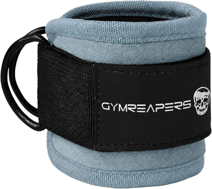 Gymreapers Ankle Straps For Cable Machine Kickbacks, Glute Workouts, Lower Body Exercises - Adjustable Leg Straps with Neoprene Padding