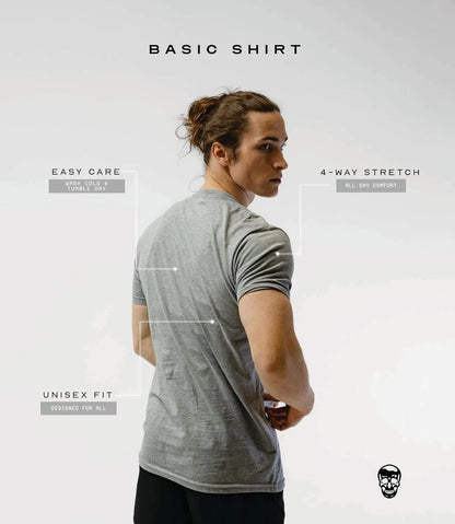 Gymreapers Moisture Wicking Short Sleeve T-Shirt for Men - Crew Neck Workout Shirts - Casual Gym Cotton Everyday Tee