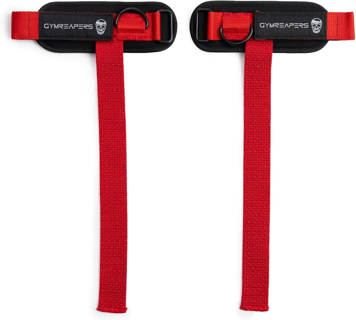 Gymreapers GripLink Lifting Straps – Heavy Duty D-Ring Weight Lifting Wrist Straps with Anti-Slip Silicone Grip Beads, Adjustable Support for Deadlifts, Powerlifting, Cable Machines & Gym Training
