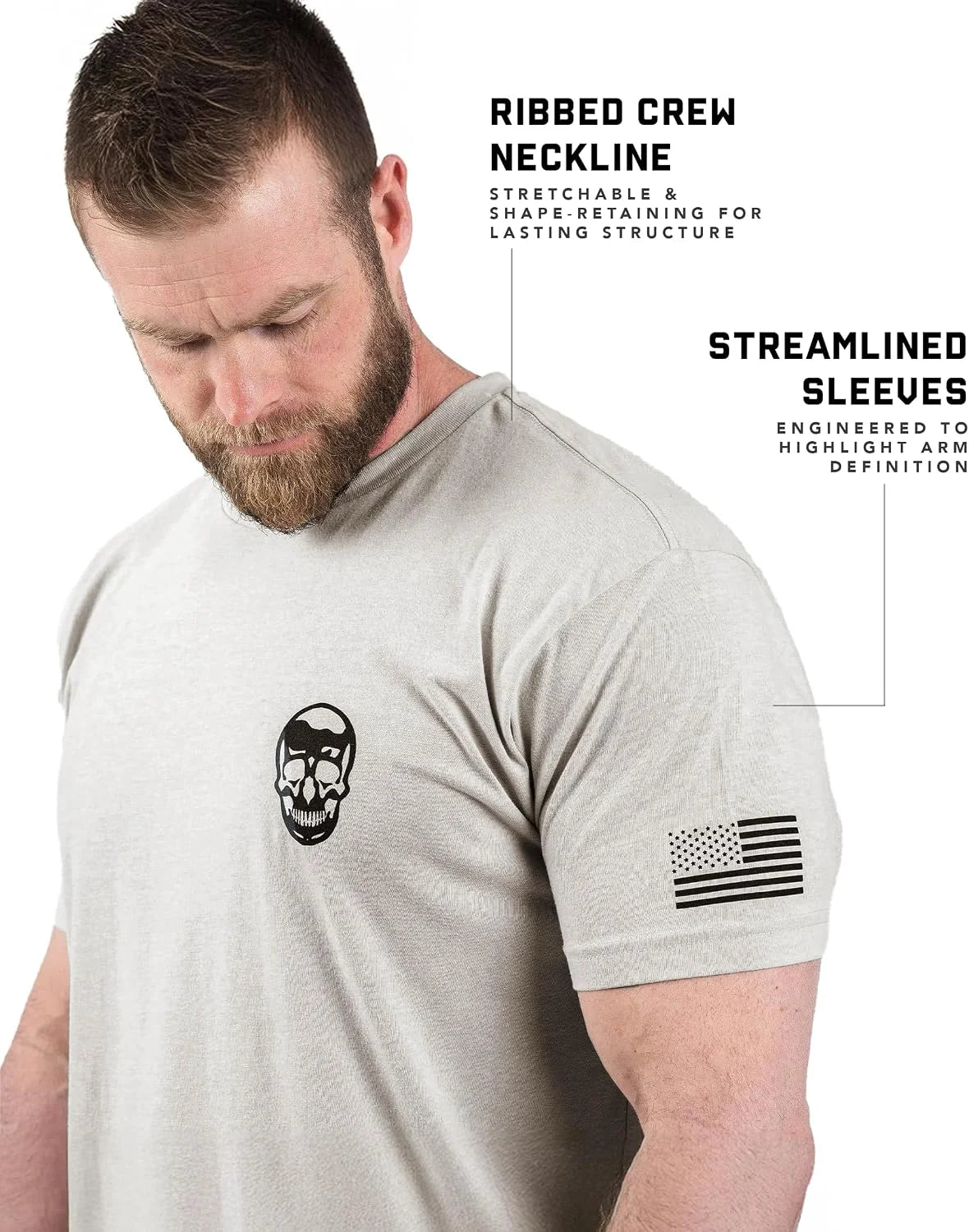 Gymreapers Valor Moisture Wicking T-Shirts for Men - Short Sleeve Workout Gym Shirts - Running Athletic Tees & Dry Fit Tshirt