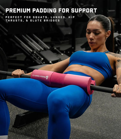 Gymreapers Barbell Squat Pad - Protective Bridge Pad For Hip Thrust, Squats, Lunges - Hip Support, Neck Protection For Bar