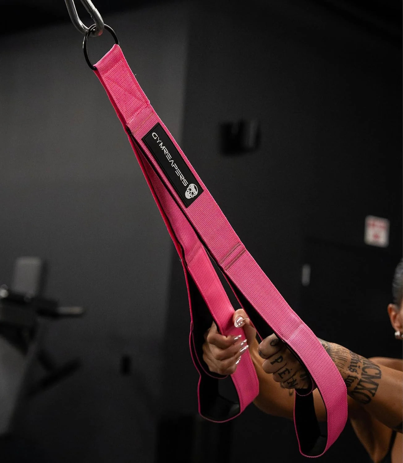 Gymreapers Tricep Rope Cable Attachment - Multi-Workout Tricep Pull Down Cable Attachment - Perfect Gym Cable attachments (3 Lengths Built in One)
