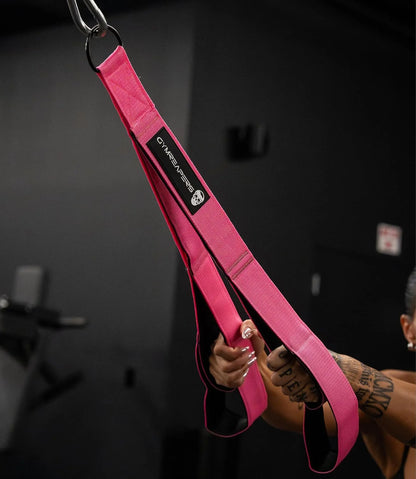 Gymreapers Tricep Rope Cable Attachment - Multi-Workout Tricep Pull Down Cable Attachment - Perfect Gym Cable attachments (3 Lengths Built in One)
