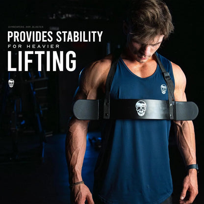 Gymreapers Bicep Arm Blaster - Bicep Curl Isolator w/Contoured, Padded Edges - Adjustable Bicep Bomber for Weightlifting & Bodybuilding