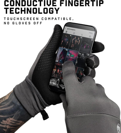 Gymreapers Running Gloves for Men & Women - Lightweight Touch Screen Sensitive Thermal Warm for Cold Weather, Cycling, Biking, Training, Running, Outdoor Sports & Workouts