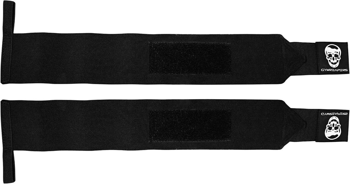 Wrist Wraps Weightlifting - Stiff Heavy Duty 18 inch Wraps With Thick Thumb Loop For Powerlifting, Bodybuilding, Cross Training, & Heavy Presses
