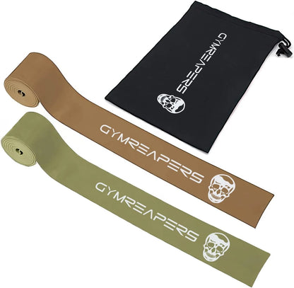 Floss Muscle Bands for Recovery & Flossing Sore Muscles and Increasing Mobility - Compression Stretch Band Pair with Carrying Case