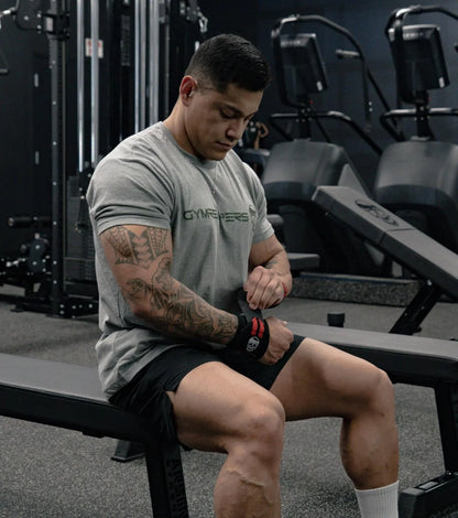 Gymreapers Moisture Wicking Short Sleeve T-Shirt for Men - Crew Neck Workout Shirts - Casual Gym Cotton Everyday Tee