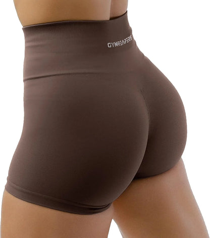 Gymreapers Athletic Shorts for Women - Seamless Butt Lifting Tummy Control Running Shorts for Yoga, Biker, Gym Workout Squat