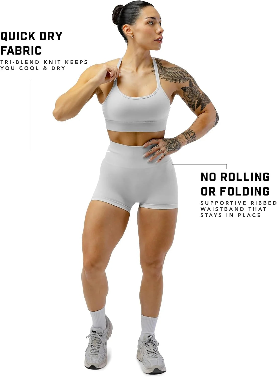 Gymreapers Athletic Shorts for Women - Seamless Butt Lifting Tummy Control Running Shorts for Yoga, Biker, Gym Workout Squat