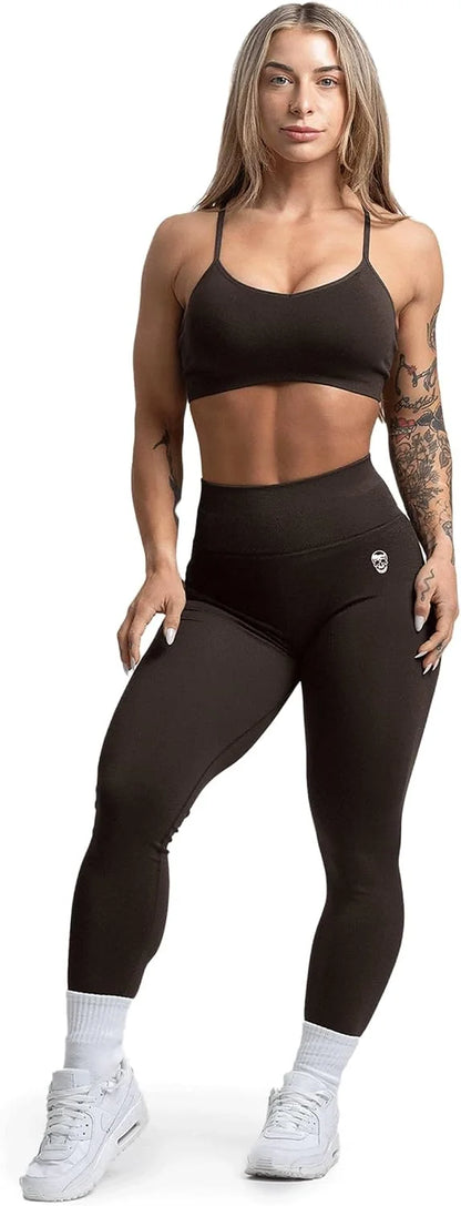 Gymreapers Seamless Sports Bra for Women - Wireless Compression Padded Supportive Bras for Gym, Yoga, & Fitness