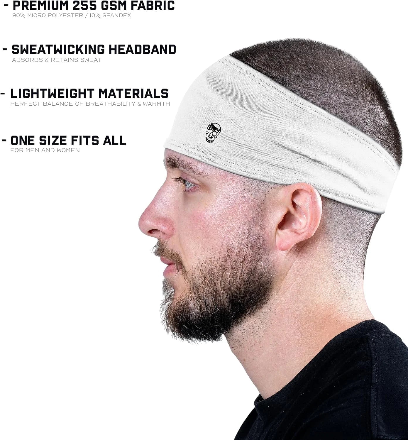 Gymreapers Workout Headbands for Men & Women-Comfortable Sweat Absorbing Band to Keep Hair Back During Running Sports Gym Cycling and Outdoor Activities