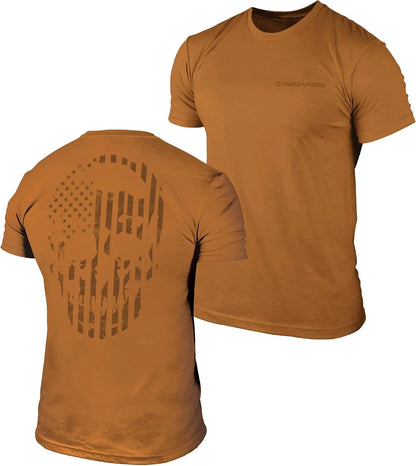 Gymreapers American Reaper Moisture Wicking T-Shirts for Men - Workout Gym Shirts - Running Athletic Tees & Dry Fit Tshirt