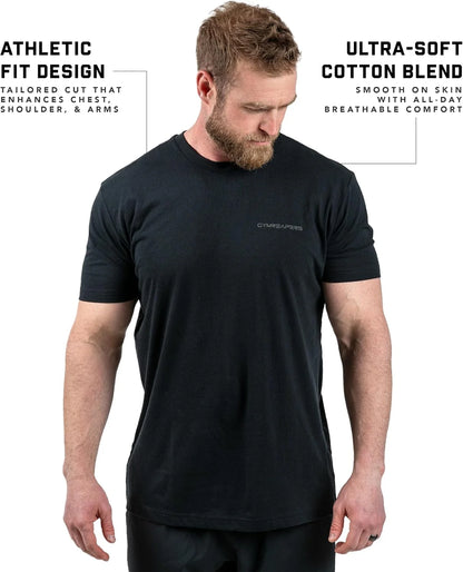Gymreapers American Reaper Moisture Wicking T-Shirts for Men - Workout Gym Shirts - Running Athletic Tees & Dry Fit Tshirt