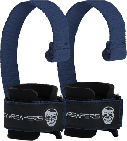 Gymreapers Weight Lifting Straps With Dowel - Wrist Straps for Weightlifting - Workout Deadlift Wrist Weights - Reinforced Stitching & Padded Fit Gym Accessories for Strength & Gym Hand Grip