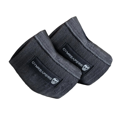 Gymreapers Elbow Compression Cuff for Weightlifting, Powerlifting – Support & Relief for Tendonitis, Stability, Tennis Elbow, Strength Training & Injury Recovery (Black, 9")