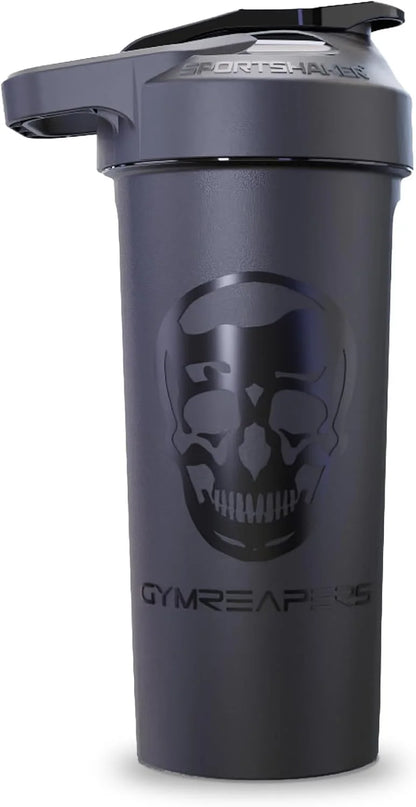 Gymreapers 27oz Shaker Bottle – BPA-Free Protein Shaker Cup with Leak-Proof Screw Cap – Dishwasher Safe Pre Workout Drink Bottle for Gym, Supplements, Smoothies – Made in USA