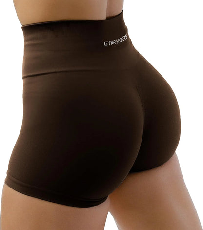 Gymreapers Athletic Shorts for Women - Seamless Butt Lifting Tummy Control Running Shorts for Yoga, Biker, Gym Workout Squat