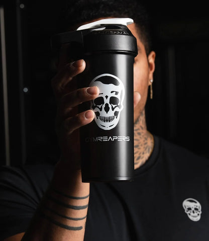 Gymreapers 27oz Shaker Bottle – BPA-Free Protein Shaker Cup with Leak-Proof Screw Cap – Dishwasher Safe Pre Workout Drink Bottle for Gym, Supplements, Smoothies – Made in USA