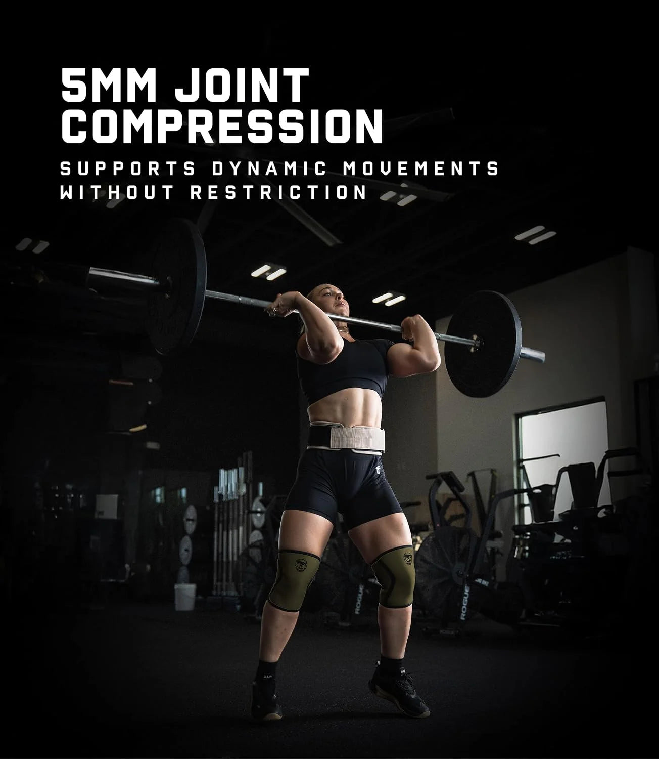 Gymreapers 5MM Knee Sleeves for Weightlifting, Squats, Powerlifting, and Functional Training – Compression Knee Support for Men & Women – Joint Protection & Recovery – Pair