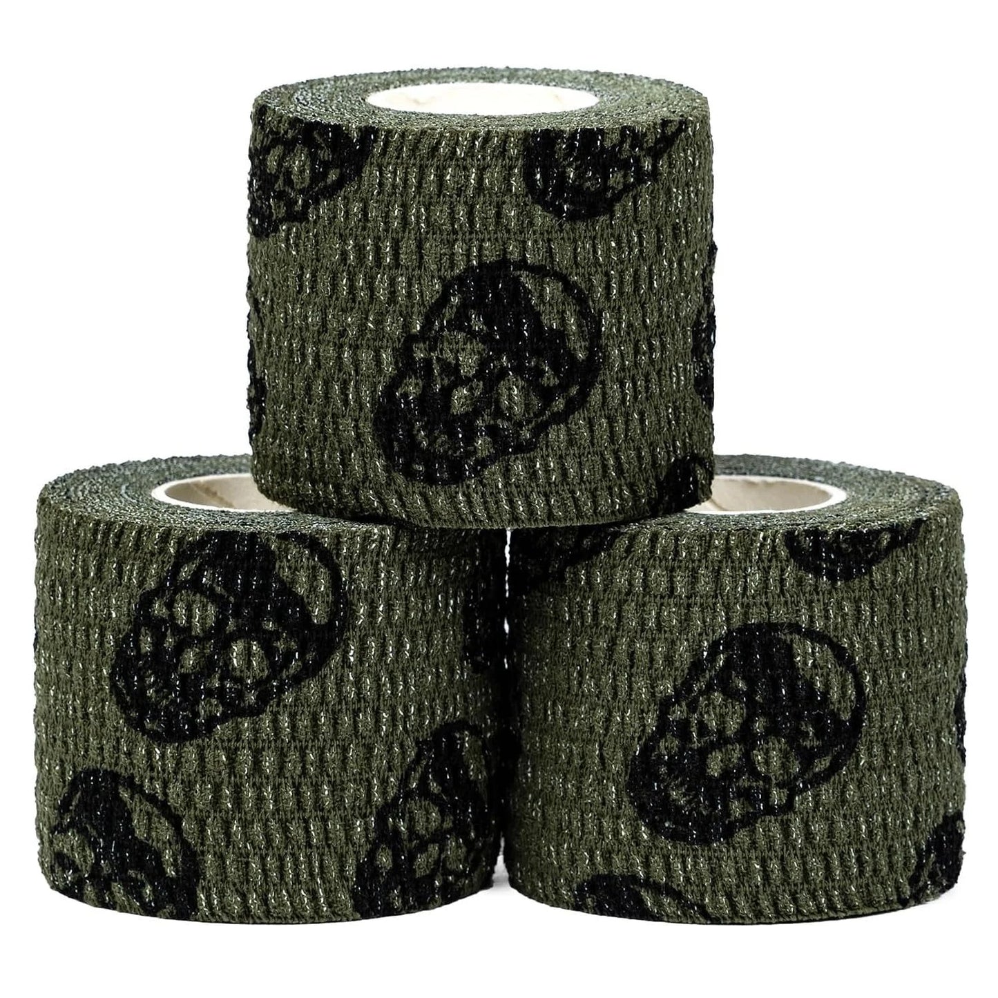 Gymreapers Hook Grip Weightlifting Tape (3 Pack) Premium Adhesive Thumb Skull Tape for Finger Protection, Powerlifting, Exercise & Cross Training - Athletic Sweat Proof Tape