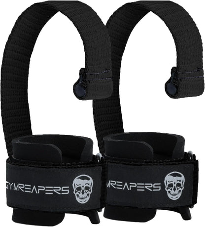 Gymreapers Weight Lifting Straps With Dowel - Wrist Straps for Weightlifting - Workout Deadlift Wrist Weights - Reinforced Stitching & Padded Fit Gym Accessories for Strength & Gym Hand Grip