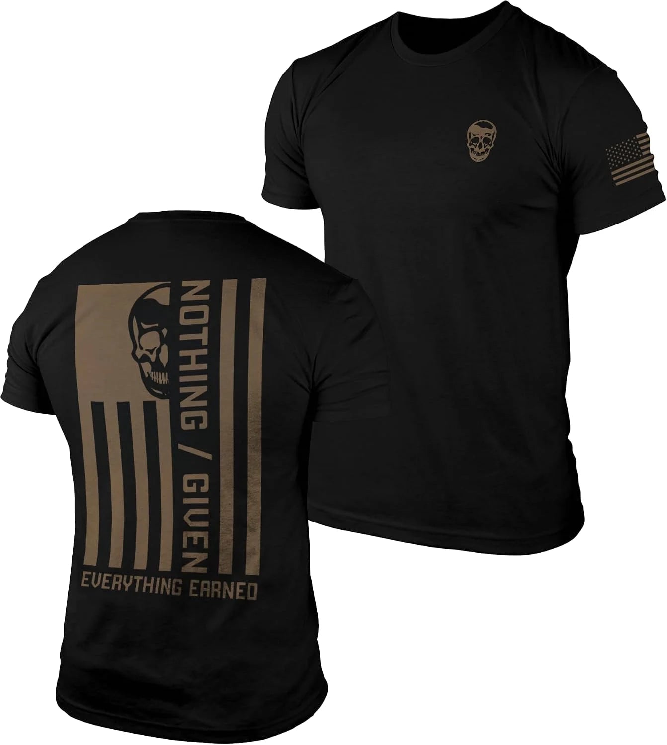 Gymreapers Valor Moisture Wicking T-Shirts for Men - Short Sleeve Workout Gym Shirts - Running Athletic Tees & Dry Fit Tshirt