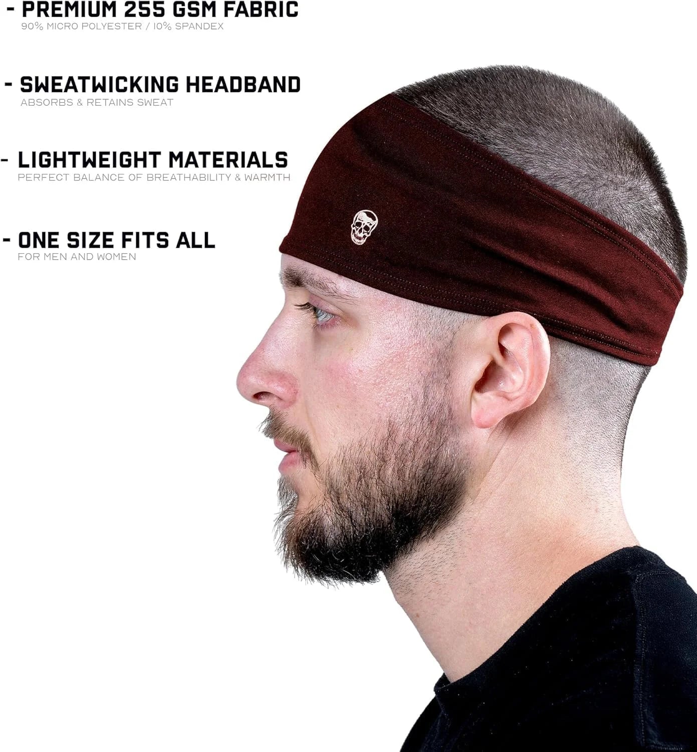 Gymreapers Workout Headbands for Men & Women-Comfortable Sweat Absorbing Band to Keep Hair Back During Running Sports Gym Cycling and Outdoor Activities