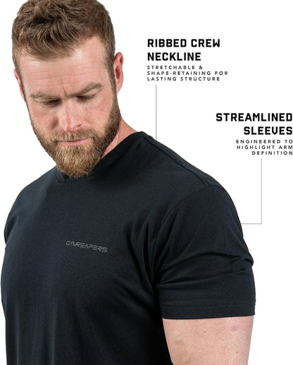 Gymreapers American Reaper Moisture Wicking T-Shirts for Men - Workout Gym Shirts - Running Athletic Tees & Dry Fit Tshirt