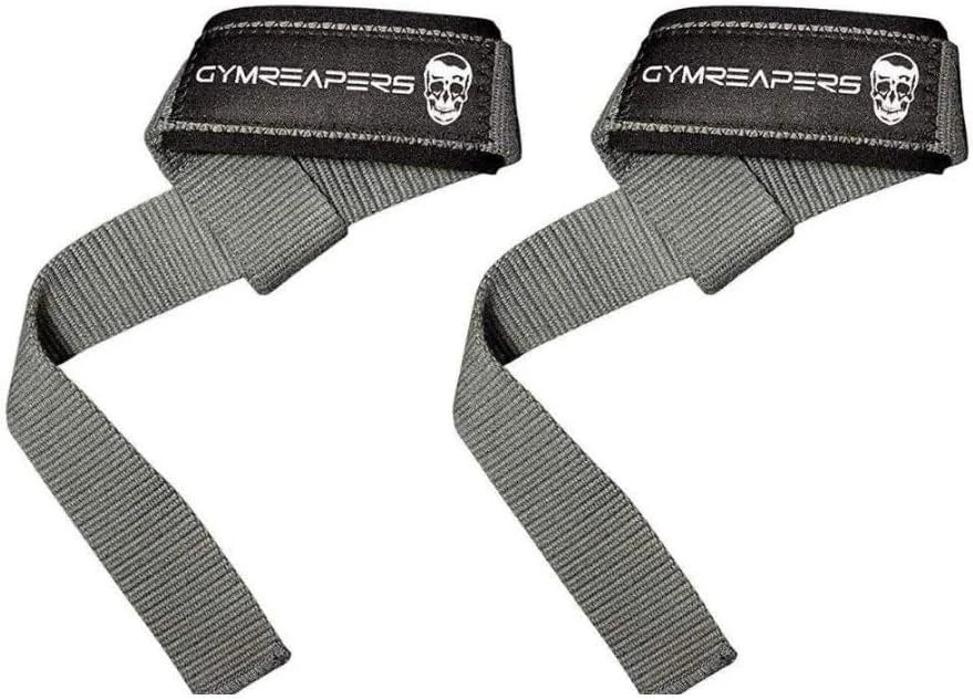 Gymreapers Lifting Wrist Straps for Weightlifting, Bodybuilding, Powerlifting, Strength Training, & Deadlifts - Padded Neoprene with 18" Cotton