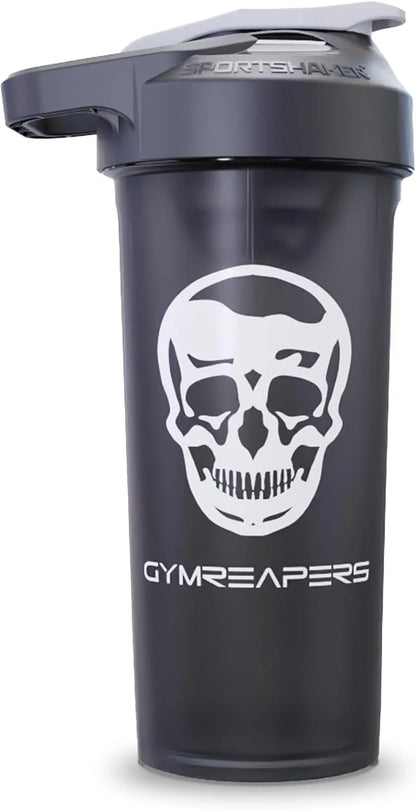 Gymreapers 27oz Shaker Bottle – BPA-Free Protein Shaker Cup with Leak-Proof Screw Cap – Dishwasher Safe Pre Workout Drink Bottle for Gym, Supplements, Smoothies – Made in USA