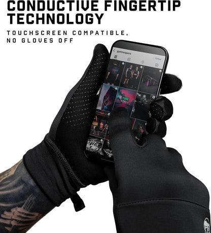 Gymreapers Running Gloves for Men & Women - Lightweight Touch Screen Sensitive Thermal Warm for Cold Weather, Cycling, Biking, Training, Running, Outdoor Sports & Workouts